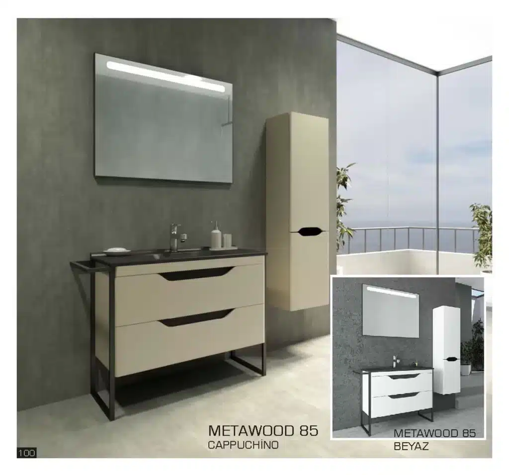 Banyo Mobilyaları Dolapları 23 diamond metawood banyo