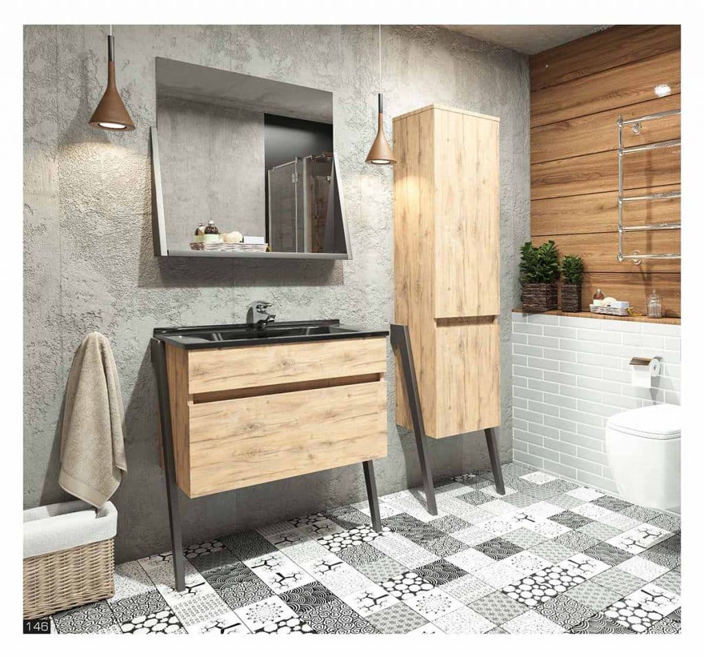 Banyo Mobilyaları Dolapları 38 lux karkalec banyo mobilyası