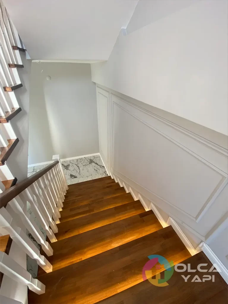 İznik Villa İç Mimari Uygulaması 31 iznik villa tadilati merdiven ledli 2