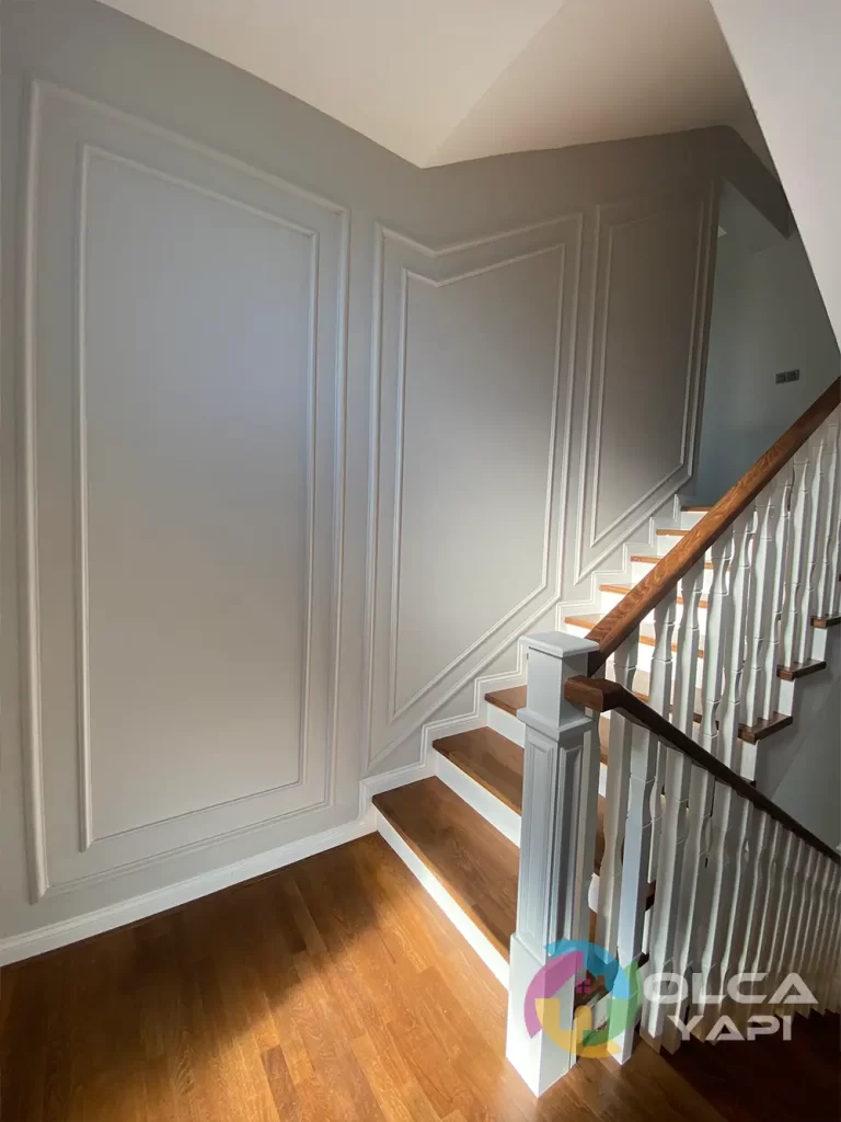 İznik Villa İç Mimari Uygulaması 32 villa ledli merdiven