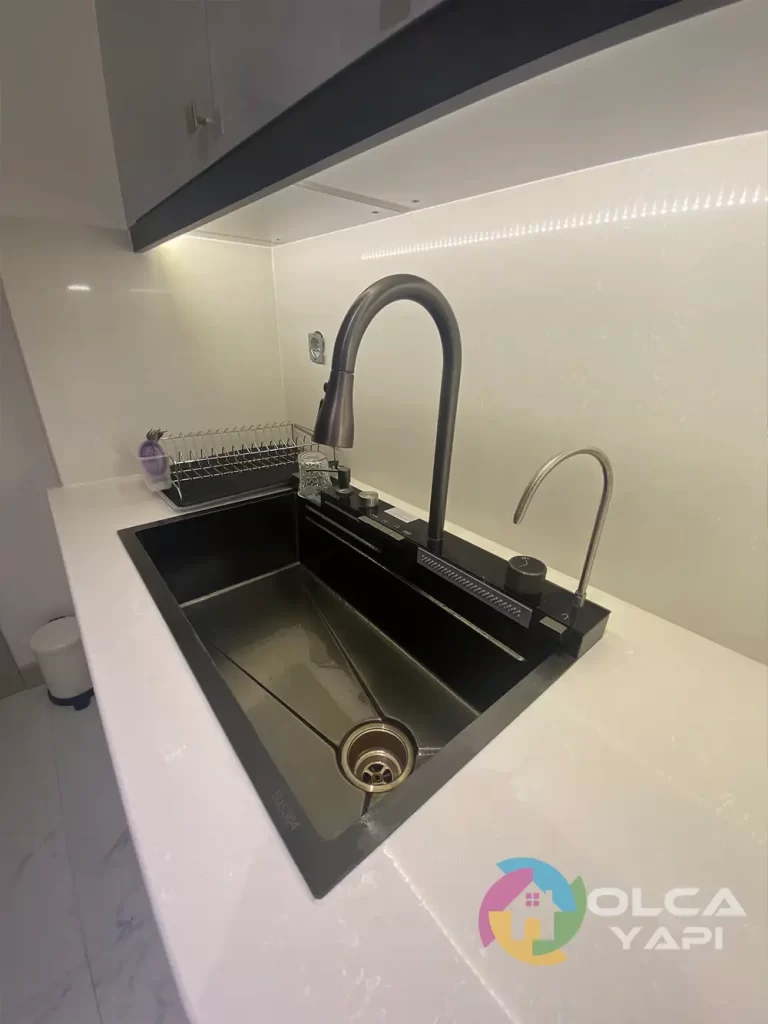 Yasemin Park Sitesi Tadilat (Füsun Hanım) 22 mutfak tezgah lavabo