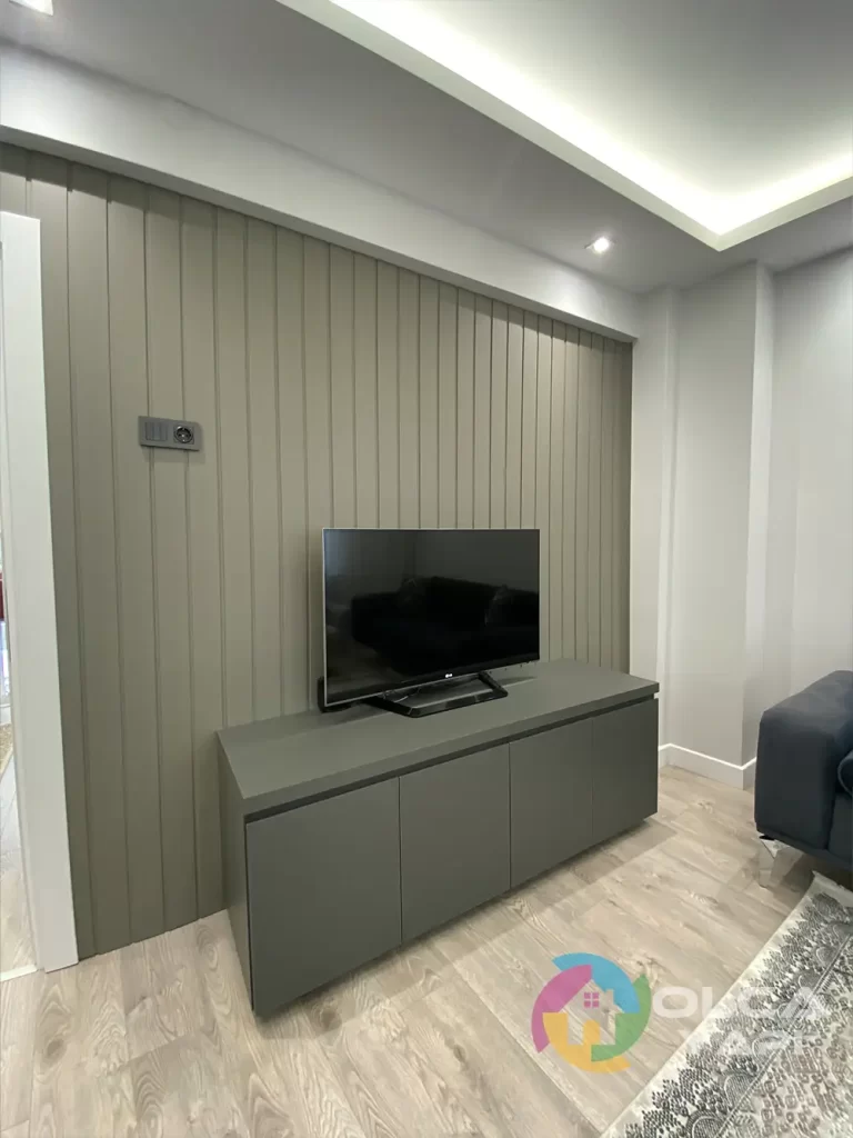 Alacahırka Daire Tadilatı 17 salon tadilati ahsap panel